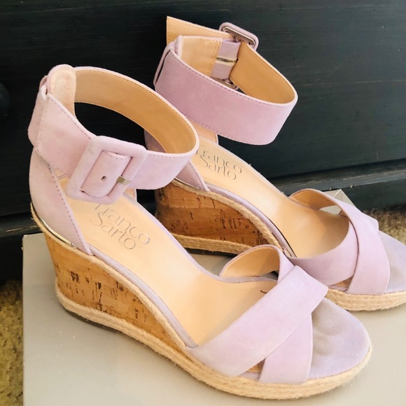 Lavender FRANCO SARTO wedges - Picture 2 of 5